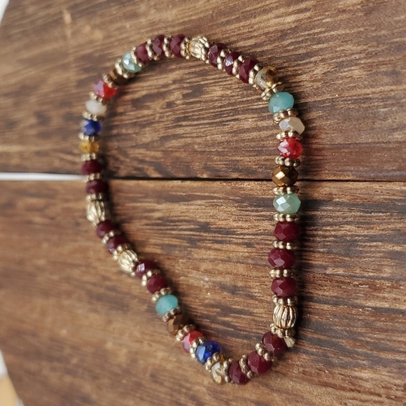 B2128 jumble Gypsy beaded bracelet - Picture 1 of 2